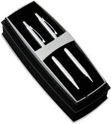 Cross Classic Century Ballpoint Pen & Pencil Set Chrome Black Accent