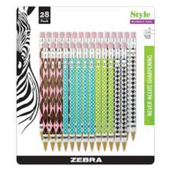 Style 2 7mm Mechanical Pencil 20 pk