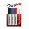 Sharpie King Size Marker with Chisel Tip 4 per Pack Blue Red Black