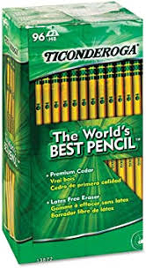 Ticonderoga Woodcase Pencil HB 2 Yellow Barrel 96ct