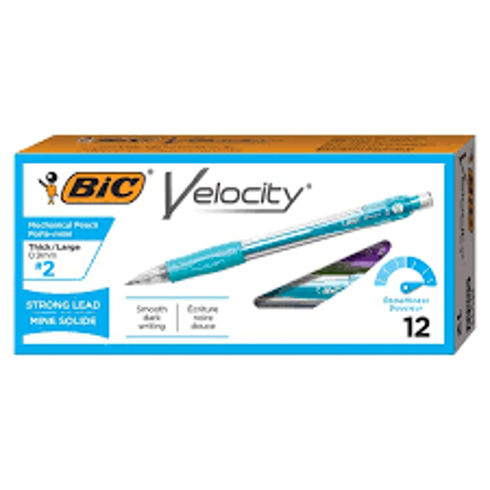 BIC Velocity Original Mechanical Pencil 9mm Turquoise 12pk