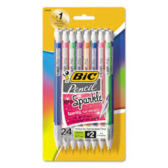 BIC Xtra Sparkle Mechanical Pencil 0.7mm Assorted Color Barrels 24pk