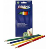 Prang Colored Wood Pencil Set 3.3 mm Assorted Colors 12 Pencils by Prang