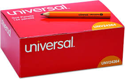 Universal Golf & Pew Pencil HB Yellow Barrel 144ct