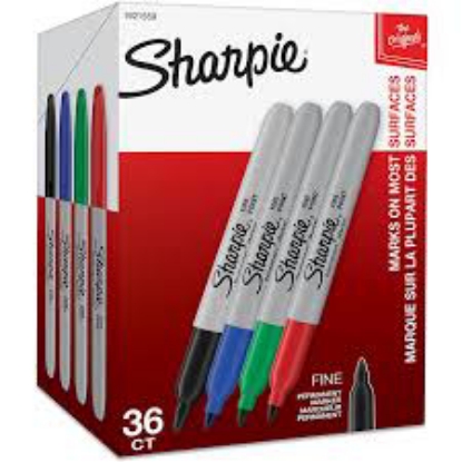 Sharpie Permanent Marker Fine Point Select Color 36 Pack