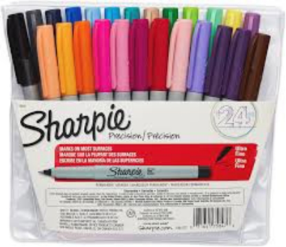 Sharpie Ultra Fine Permanent Markers Black 24 Count