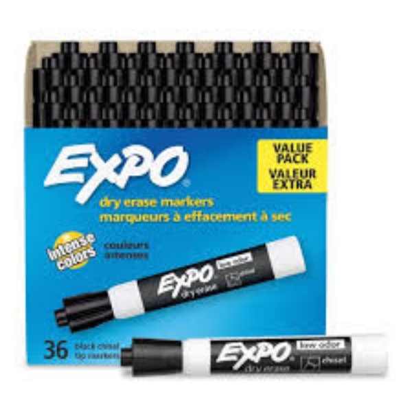 Expo Low Odor Dry Erase Markers Select Color Chisel Tip 12 ct
