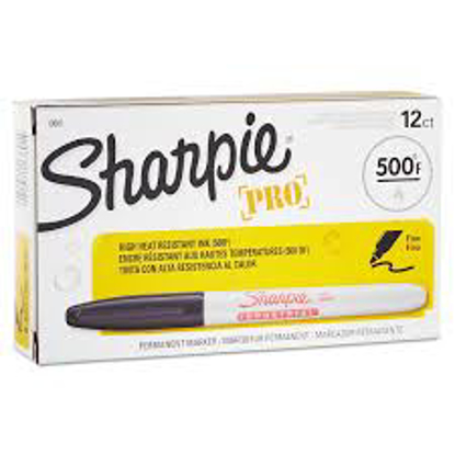 Sharpie Industrial Permanent Marker Black Fine 12 ct