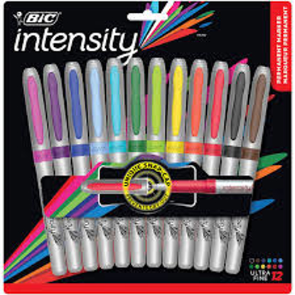 BIC Marking Ultra Fine Tip Permanent Marker Assorted Colors 12 pk