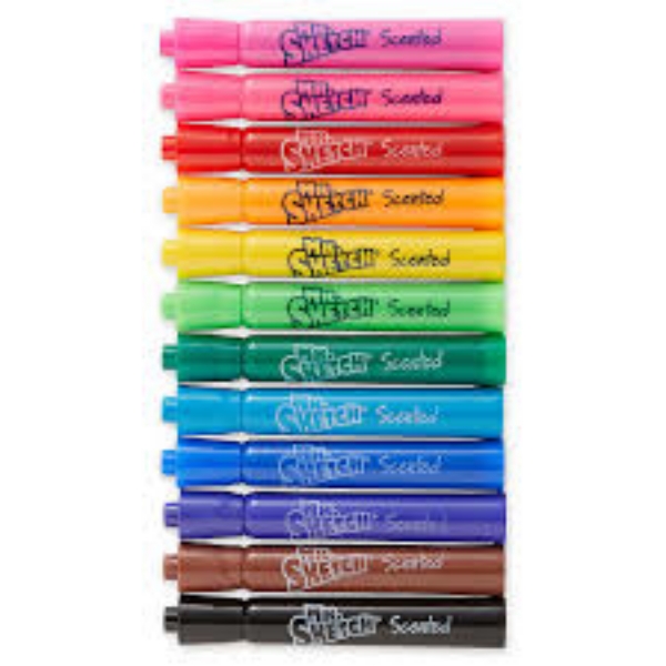 Mr. Sketch Scented Watercolor Markers 12 Colors 12 per Pack