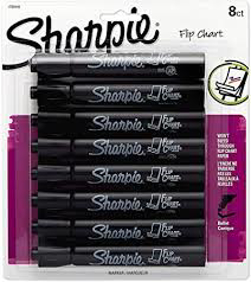 Sharpie Flip Chart Markers Select Color Bullet Tip 8 ct