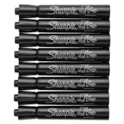 Sharpie Flip Chart Markers Select Color Bullet Tip 8 ct