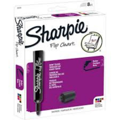 Sharpie Flip Chart Markers Select Color Bullet Tip 8 ct