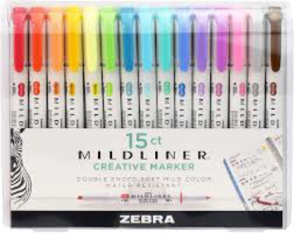 Mildliner Double ended Creative Marker Assorted 10 Packs
