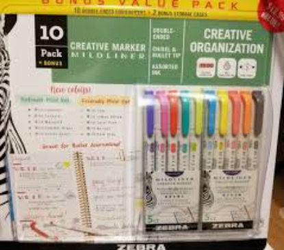 Mildliner Double ended Creative Marker Assorted 10 Packs