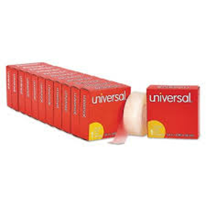 Universal Invisible Tape 1 Core 0.75 x 36 yds Clear 12 Pack