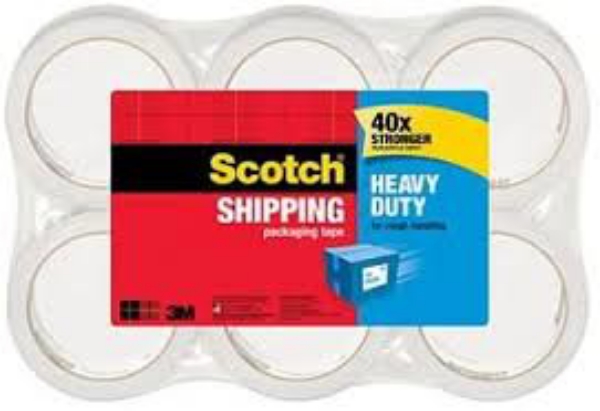 Scotch Heavy Duty Shipping Packaging Tape 1.88" x 60.15 yd 6 Pack