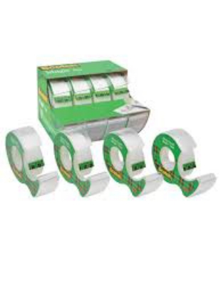 Scotch Magic Tape w Refillable Dispenser ¾” x 850” 4 Pack Bonus 2 Gift Wrap Tape
