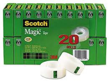 Scotch Magic Tape Dispenser Value Pack 3/4" x 1000" 4 Pack