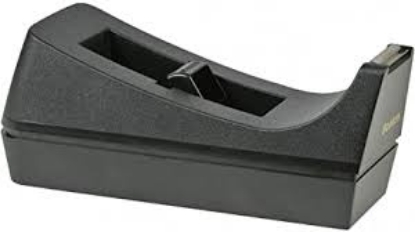 Scotch Desktop Tape Dispenser 1" Core Weighted Non Skid Base Black