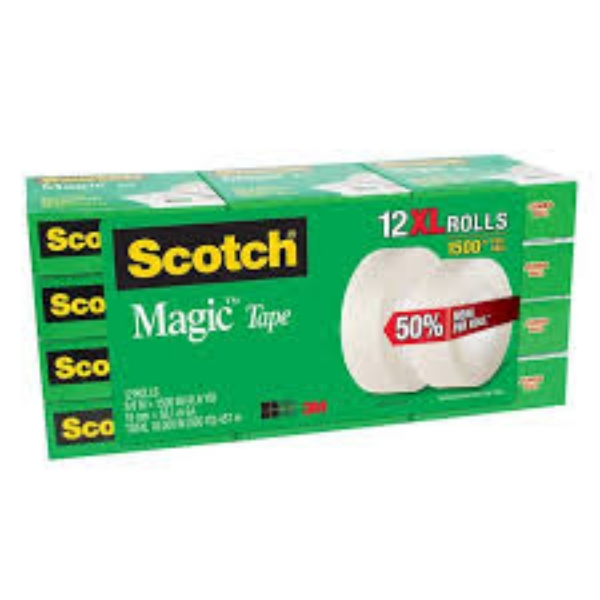3M Scotch Magic Tape 12 count
