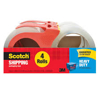 Scotch Heavy Duty Shipping Packaging Tape with Dispenser 4 Rolls