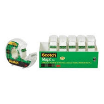 Scotch Magic Tape in Refillable Dispensers with 3/4" Core 3/4" x 650" 6 pk Transparent