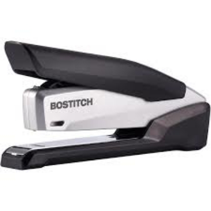 Bostitch InPower Spring Powered Premium Desktop Stapler 28 Sheet Capacity Black Silver