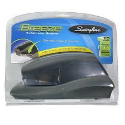 Swingline Breeze Automatic Stapler Full Strip 20 Sheet Capacity Black