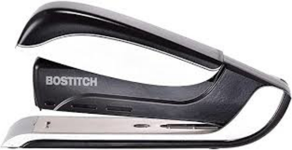 Bostitch Spring Powered Premium Desktop Stapler 25 Sheet Capacity Black Silver