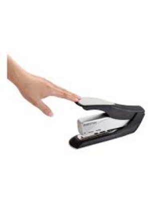 Bostitch Spring Powered Premium Desktop Stapler 25 Sheet Capacity Black Silver