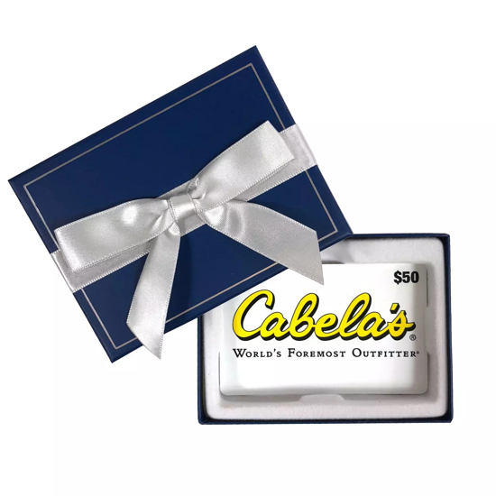 Cabela's $50 Gift Card with Gift Box