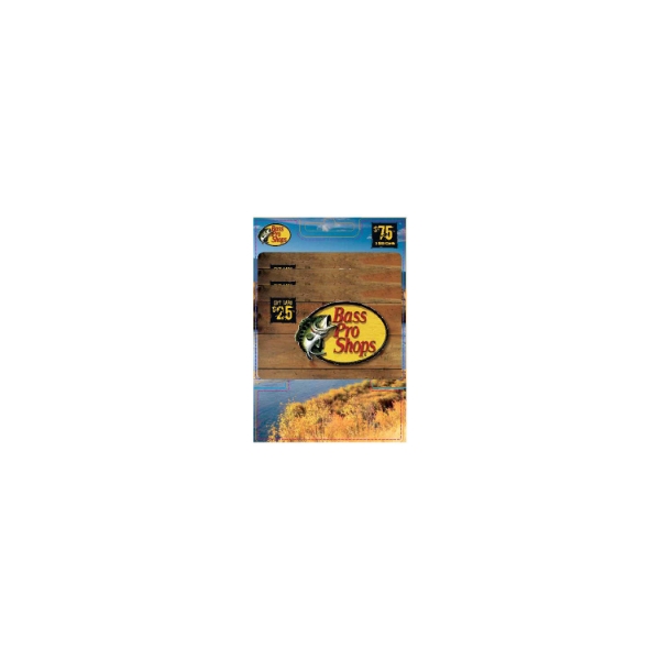 Bass Pro Shops $75 Multi Pack 3 $25 Gift Cards