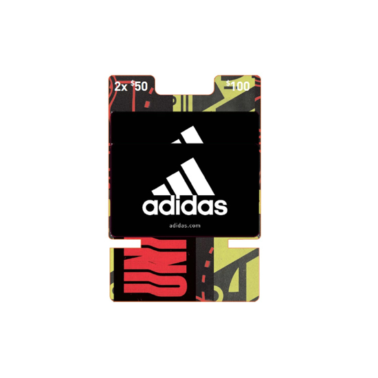 Adidas $100 Value Gift Cards 2 x $50
