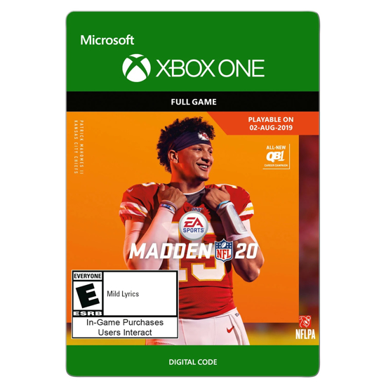 Madden NFL 20 Standard Edition Xbox One Digital Code