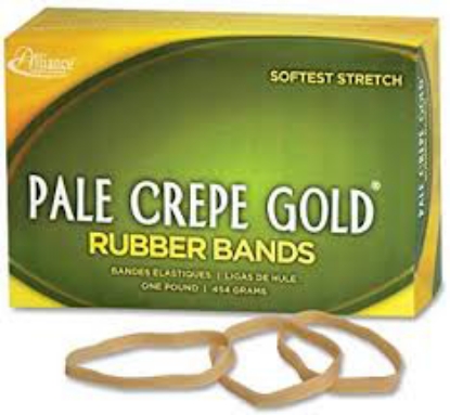 Alliance Pale Crepe Gold Rubber Bands