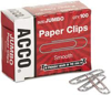 Acco Smooth Paper Clips Jumbo 10 packs of 100