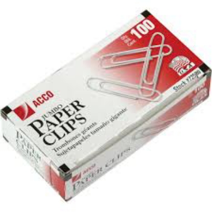 Acco Smooth Paper Clips Jumbo 10 packs of 100