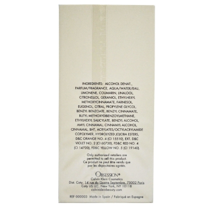 Obsession for Women by Calvin Klein 3.4 oz Eau de Parfum