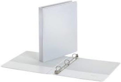 Member's Mark 1 Round Ring View Binder White 8 pk