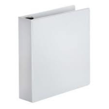 Member's Mark 2 D Ring View Binder White 4 pk