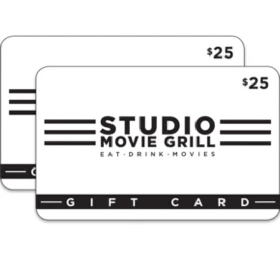 Studio Movie Grill $50 Value Gift Cards 2 x $25
