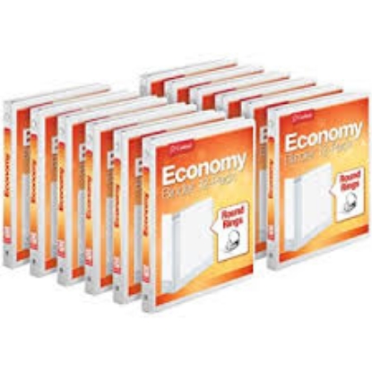 Member's Mark 1/2 Round Ring View Binder White 8 pk