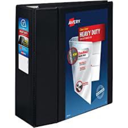 Avery Heavy Duty View Binder with DuraHinge and One Touch EZD Rings 3 Rings 1 Capacity 11 x 8.5 White