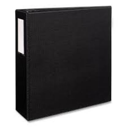 Avery Durable Non View Binder with DuraHinge and EZD Rings 3 Rings 4 Capacity 11 x 8.5 Black
