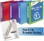 Mead D Ring View Binders Plus Pack 1 1/2" Cap 400 Sheets Assorted Colors  4 Carton
