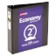 Avery Economy View Binder with Round Rings  3 Rings 2 Capacity 11 x 8.5 Black