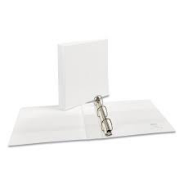 Avery Durable View Binder with DuraHinge and EZD Rings 3 Rings 2 Capacity 11 x 8.5 White