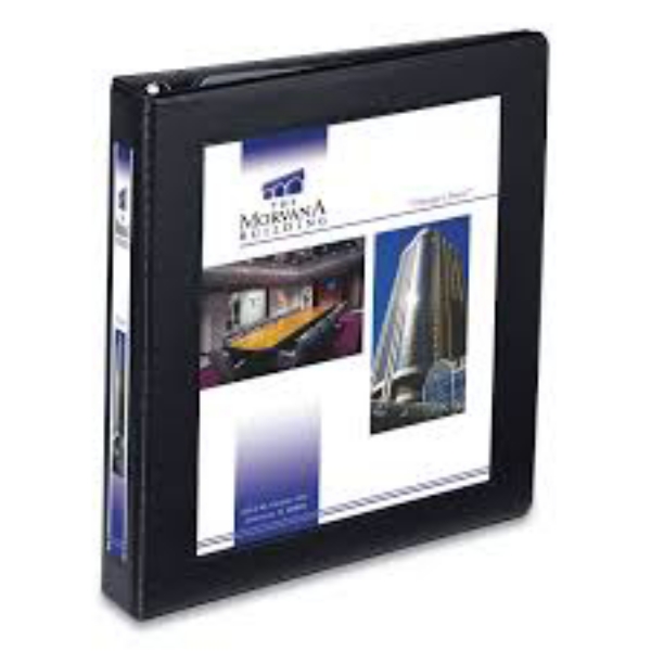 Avery Framed View Heavy Duty Binders 3 Rings 1 Capacity 11 x 8.5 Black