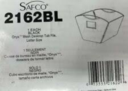 Safco Onyx Mesh Desktop Tub Letter File Black